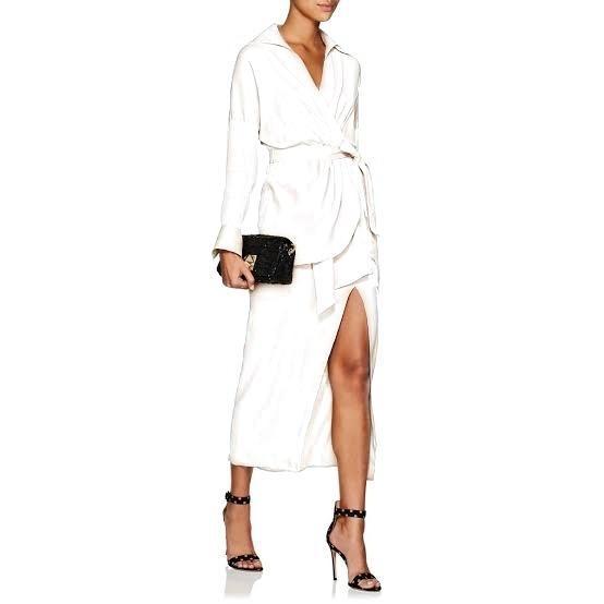 Manning Cartell Twill Wrap MIDI Shirt dress Size 6 photo 2
