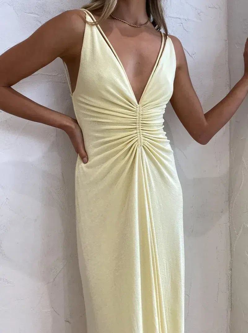 Significant Other Sassari Dress Yellow Size 8 photo 2