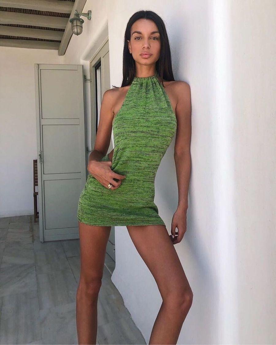 Bamba Swim Bounty Dress Green Size 8 photo 2