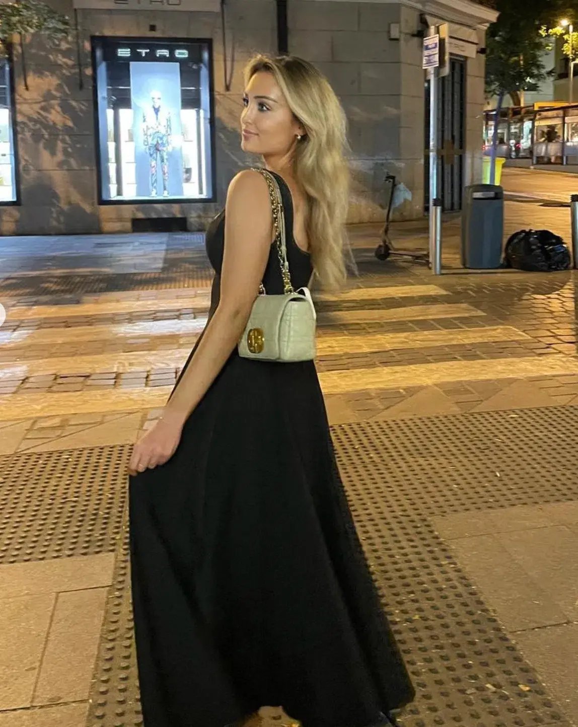 Odd Muse Ultimate Muse High Waist Square Neck Midi Dress Black Size AU 8 photo 6