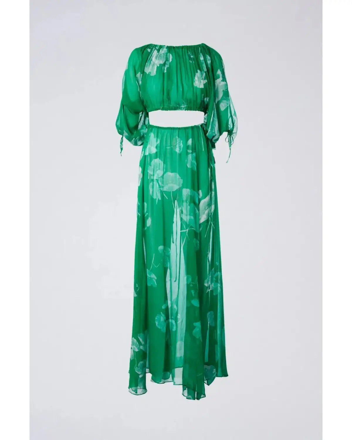 Scanlan Theodore Georgette Floral Set Kelly Green Size AU 8 photo 5