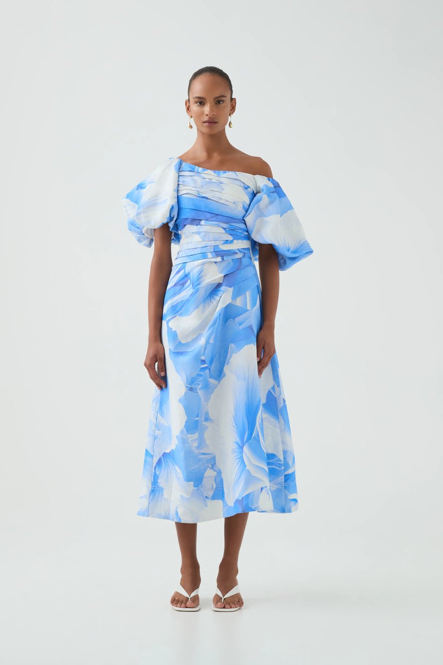 Aje Cadence Ruched Midi Dress photo 3