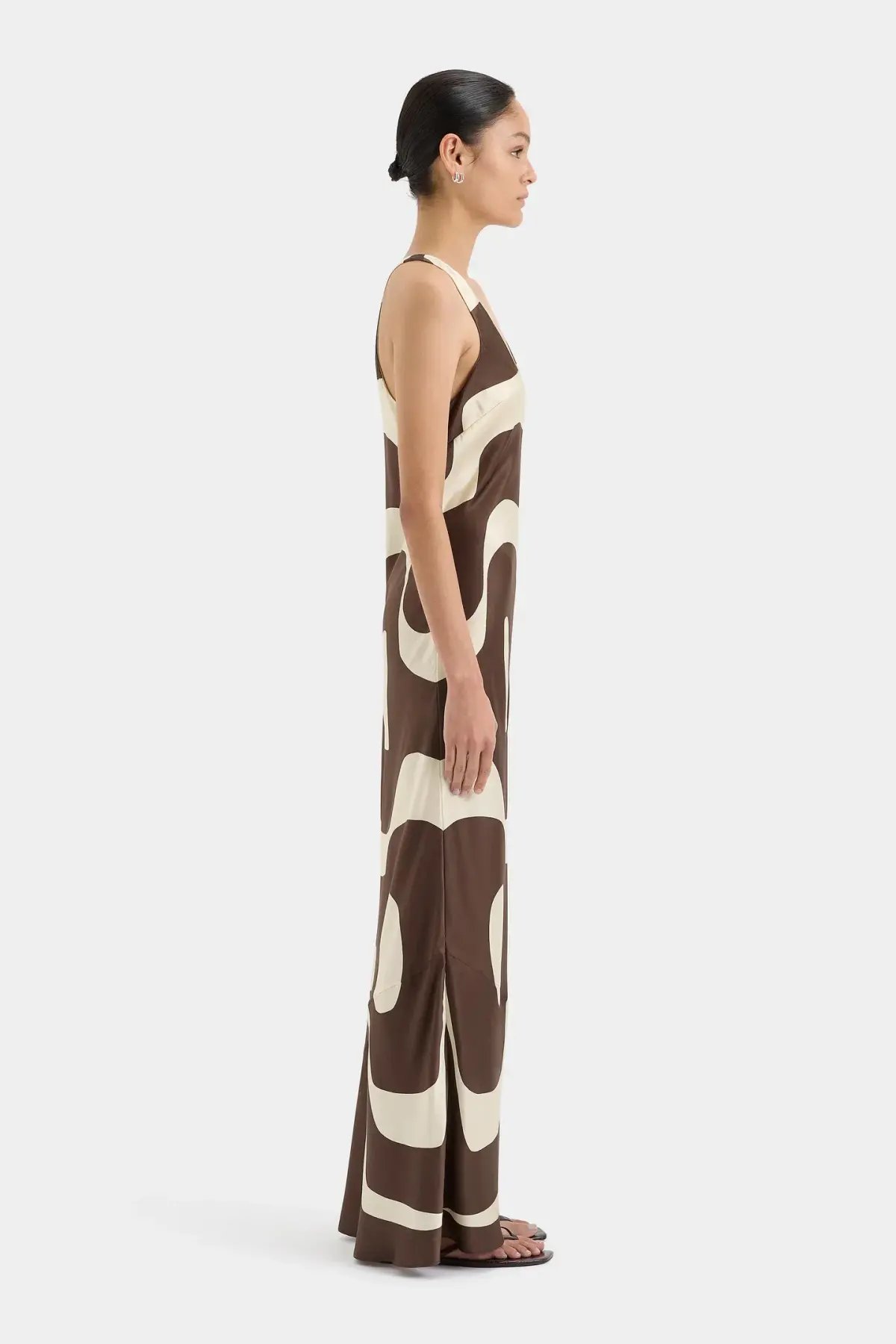 Sir the Label Freddie Scoop Neck Maxi Dress Poster Print Size 8 photo 2