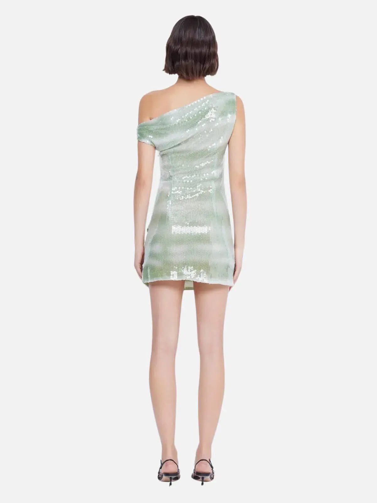 Bec & Bridge Brydie Asym Dress Mint Sequin Size 10 photo 2