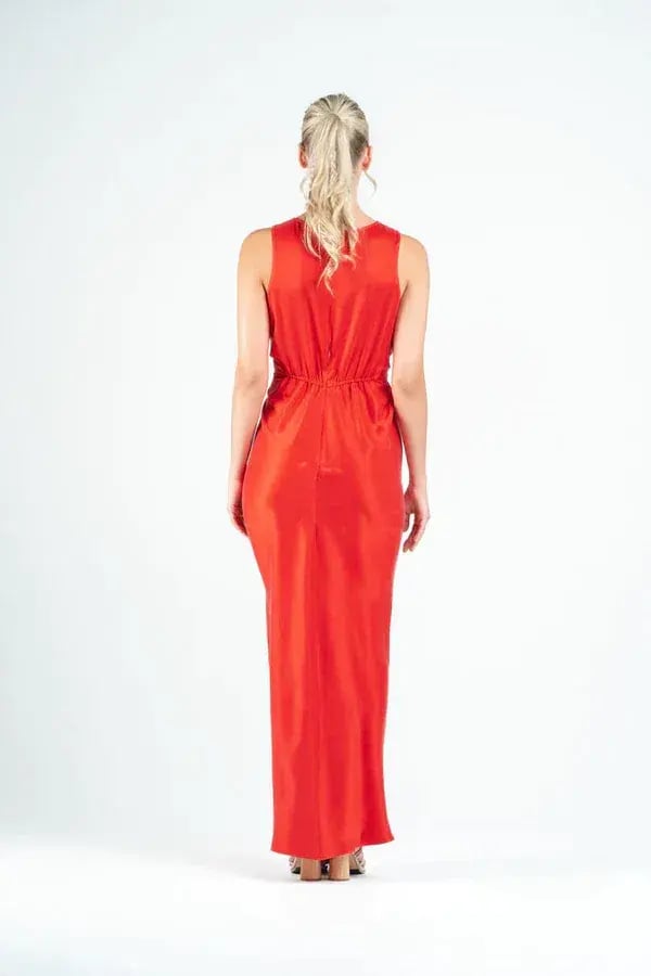 One Fell Swoop Gaia Maxi Dress Rosso Size 12 photo 3