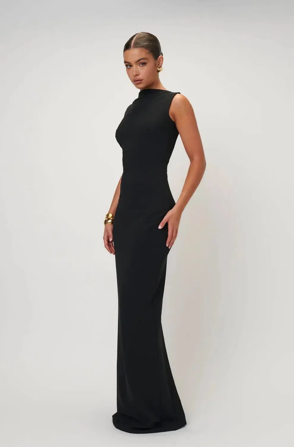 Effie Kats Verona Gown Black Size 14 photo 2