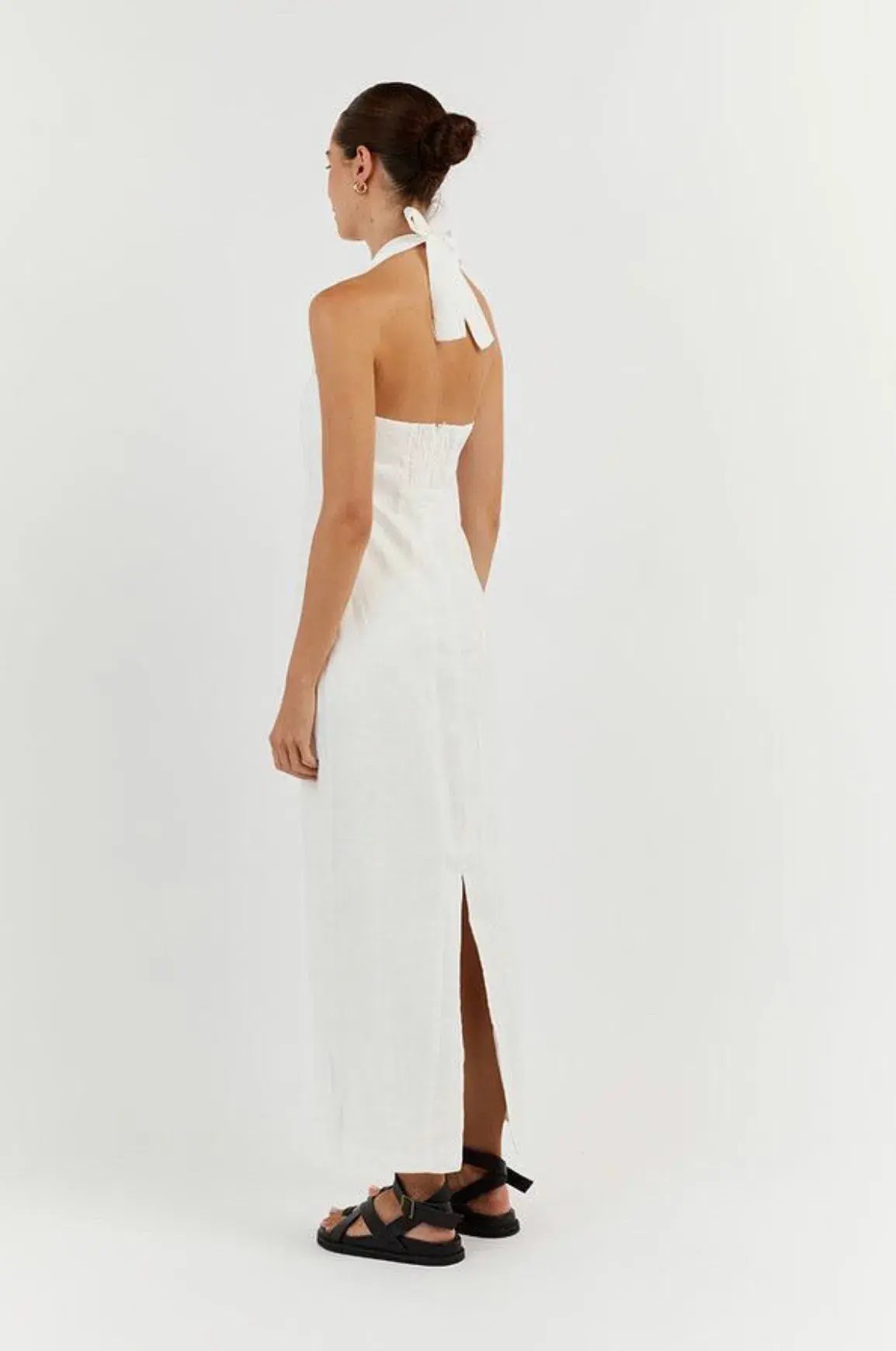 Dissh Willow Linen Long Dress White Size XS / AU 6 photo 3