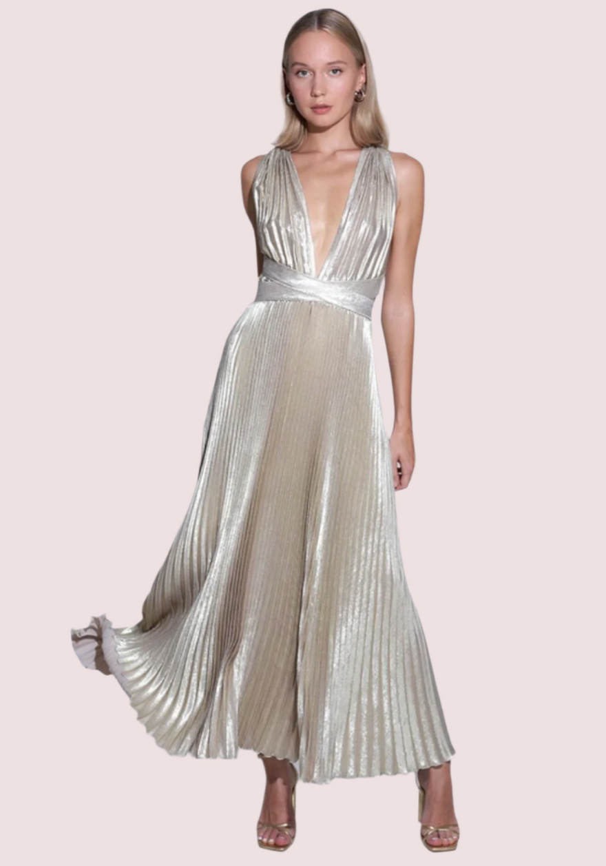 L'idée Moderniste Gown Gold Shimmer photo 2