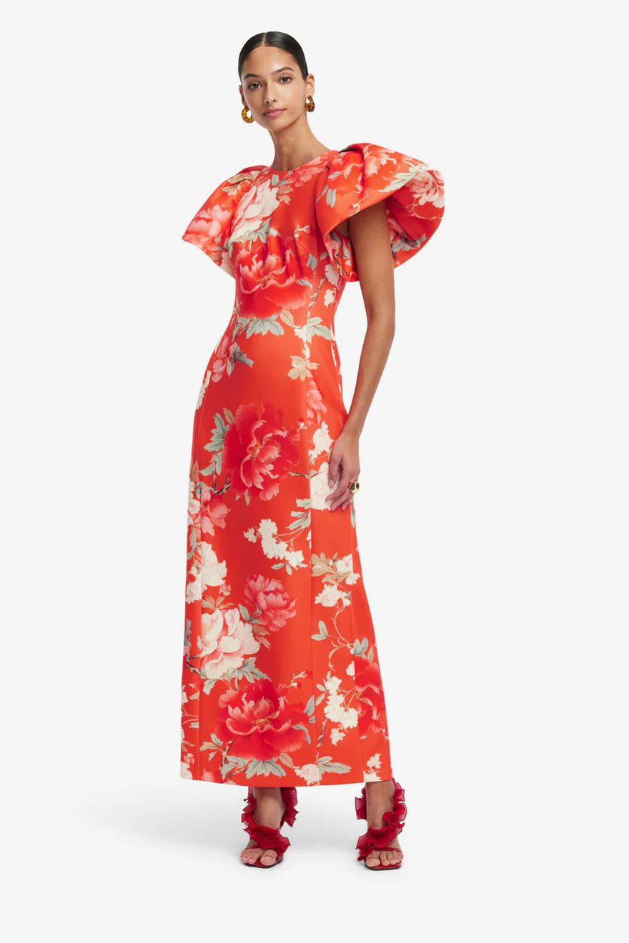 Leo Lin Lucinda Printed Maxi Dress - Saffron Peony Print photo 2