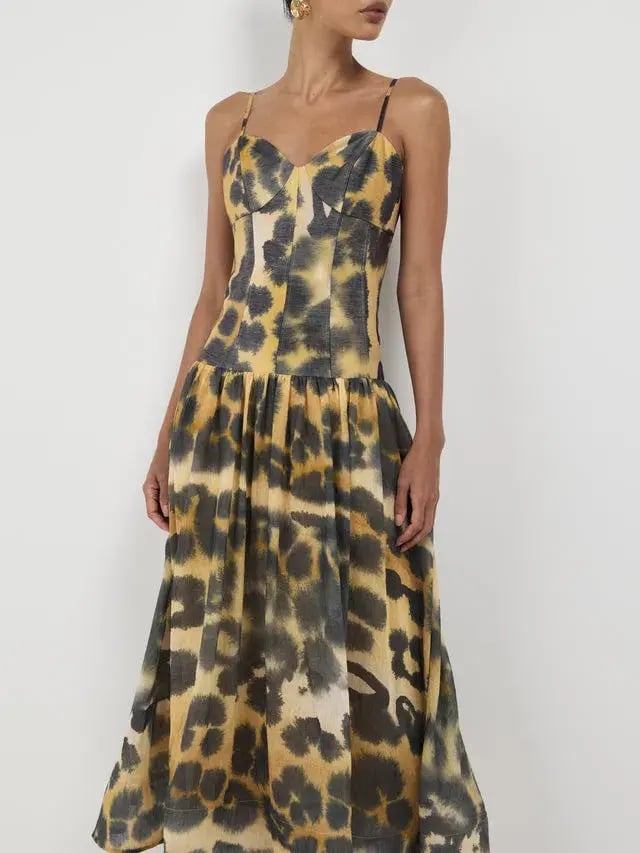 Sheike Feline Midi Dress Size AU 12 photo 2