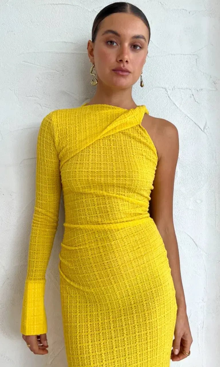 Camilla and Marc Cypress Dress Yellow Size 10 photo 3