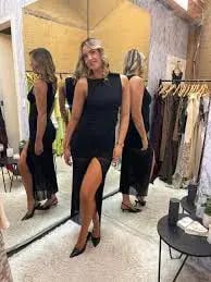 Bec & Bridge Julien Asym Maxi Dress Black Size 10 photo 5