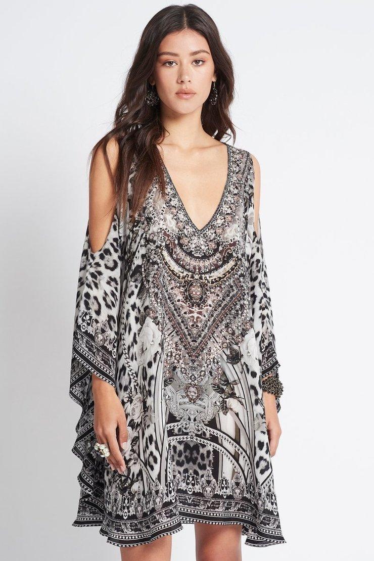 Czarina Wild at Heart Kaftan Dress Print Size 12 photo 2