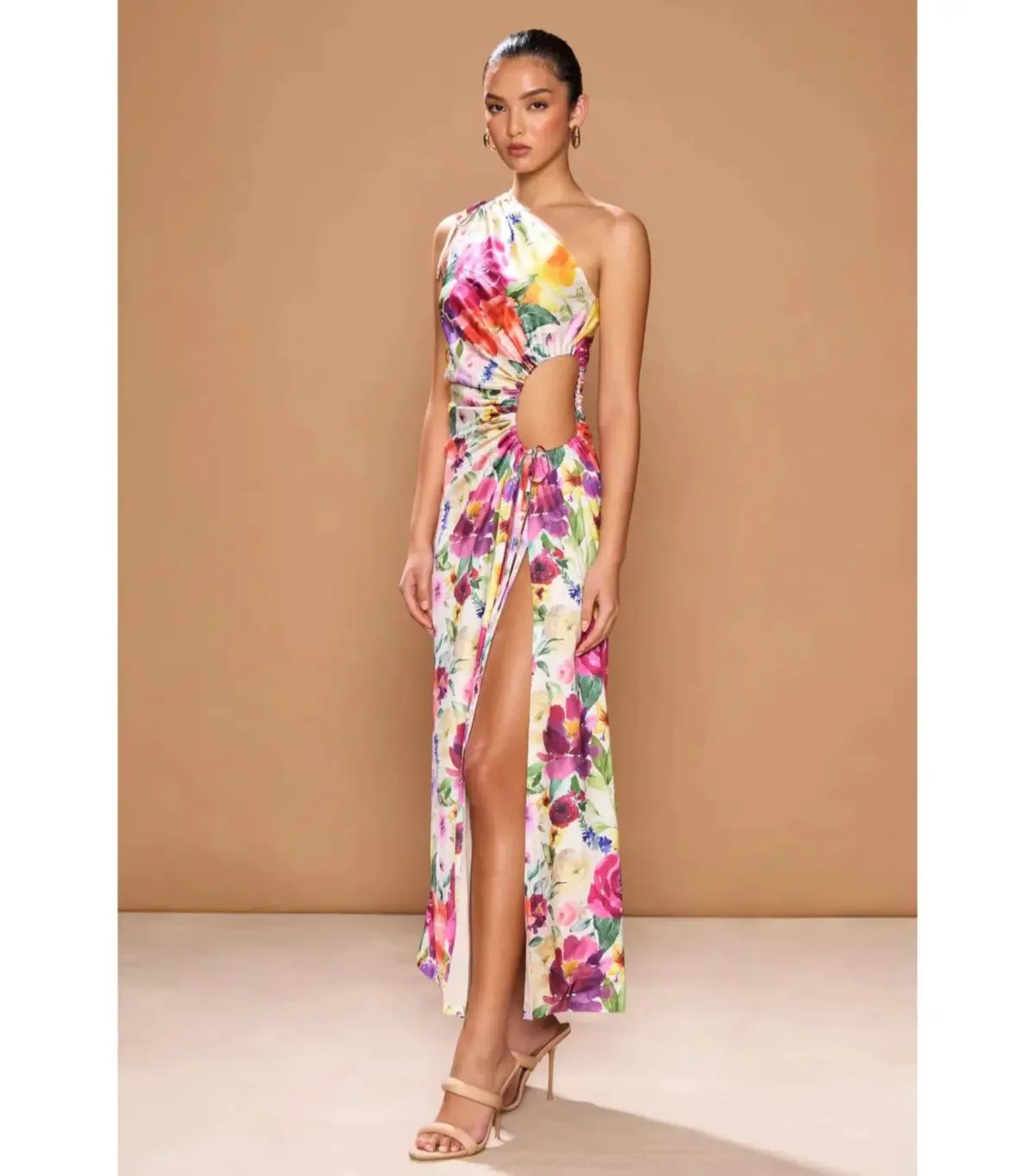 Sonya Moda Nour Midi Dress in Floreal Watercolour Size AU 8 photo 2