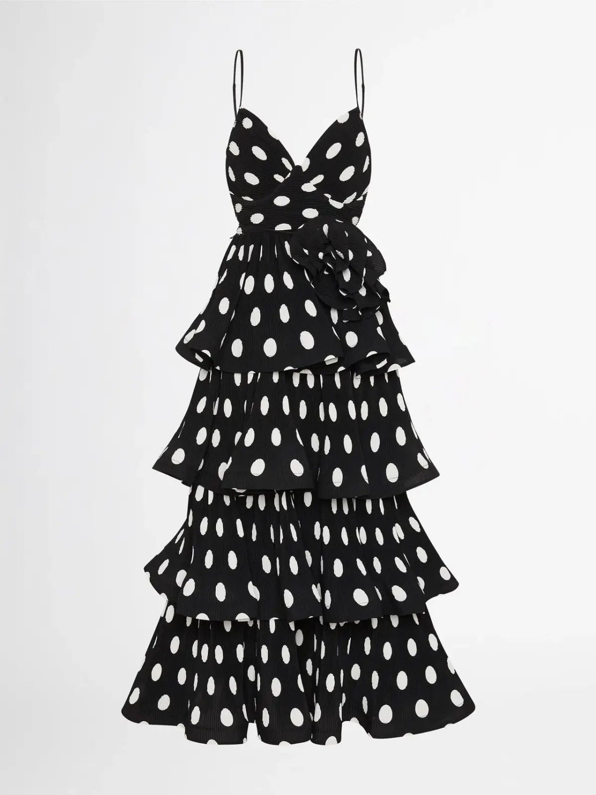 Sheike Julia Tiered Polka Dot Dress Print Size 6 photo 6