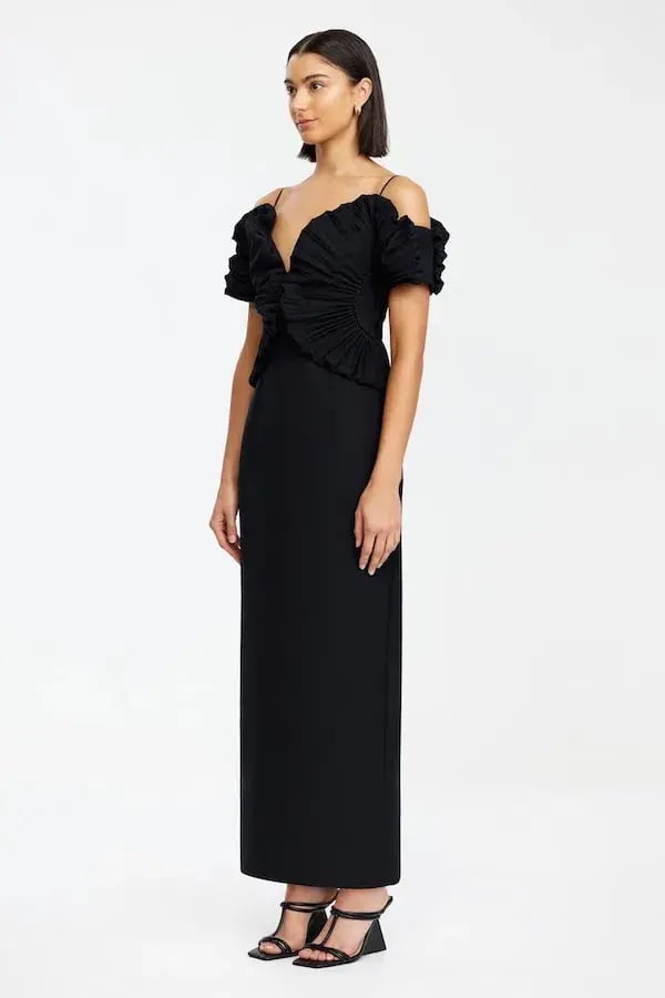 Acler Darnhill Midi Dress Black Size 12 photo 2