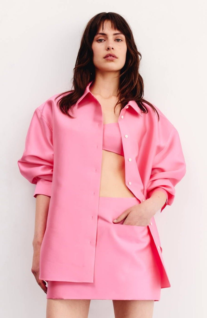 Oroton Satin Over-Shirt and Skirt Set photo 2