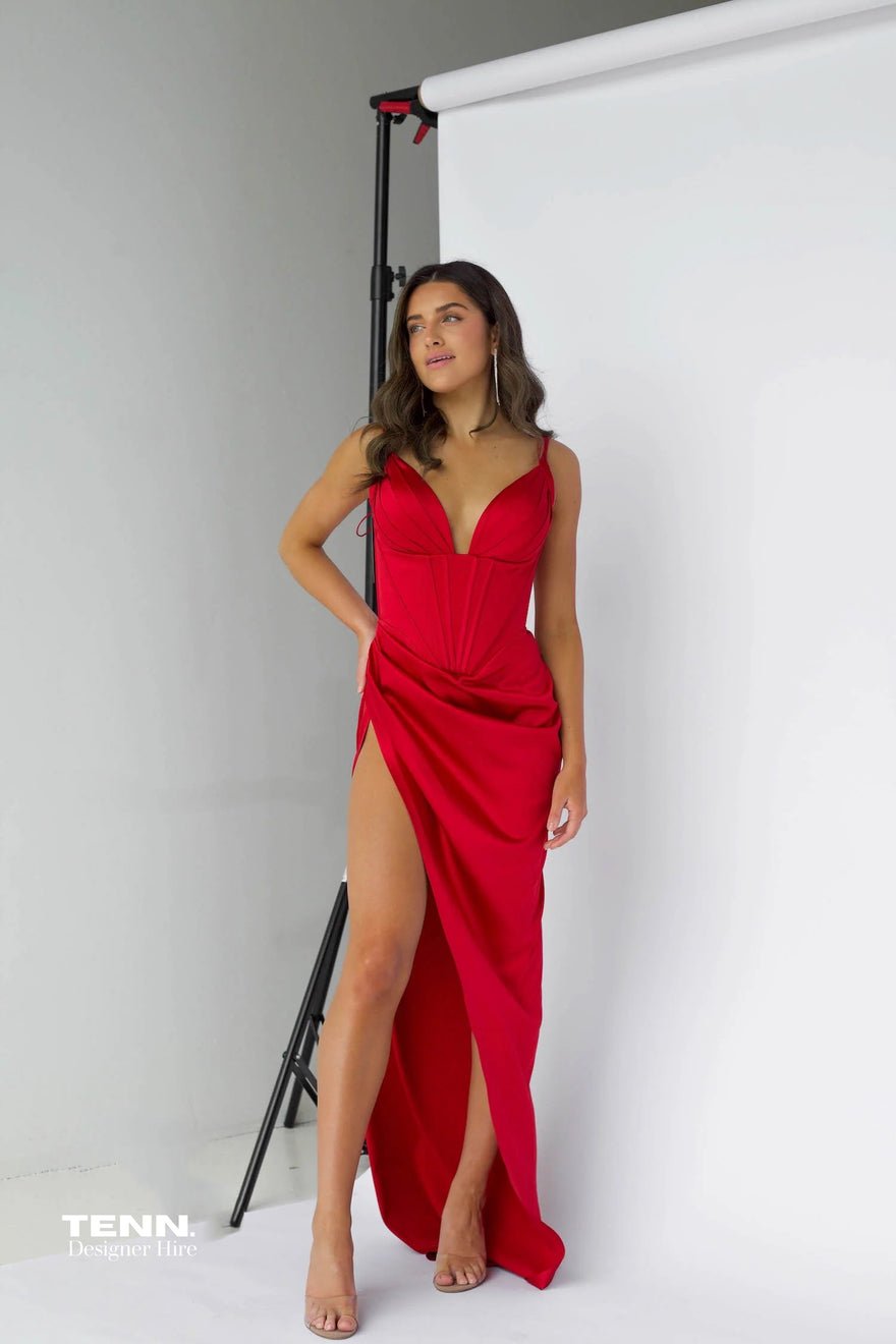 Lia Stublla Aimee Gown - Red photo 2