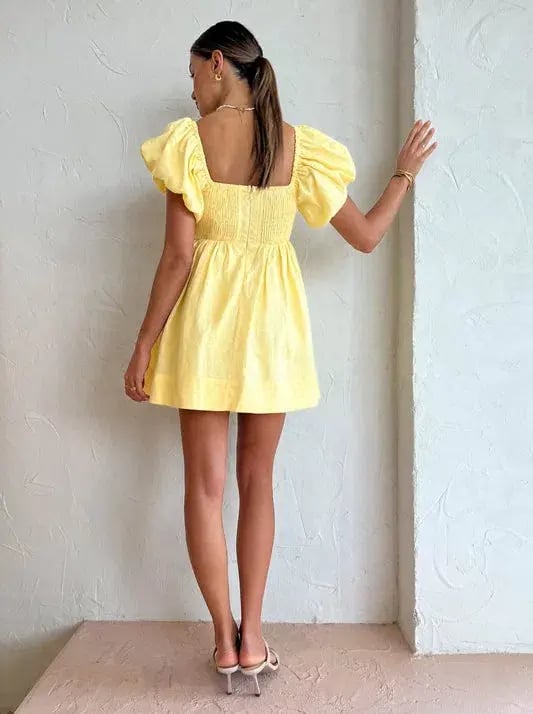 Sovere Relish Mini Dress in Lemon Butter Size 6 photo 4