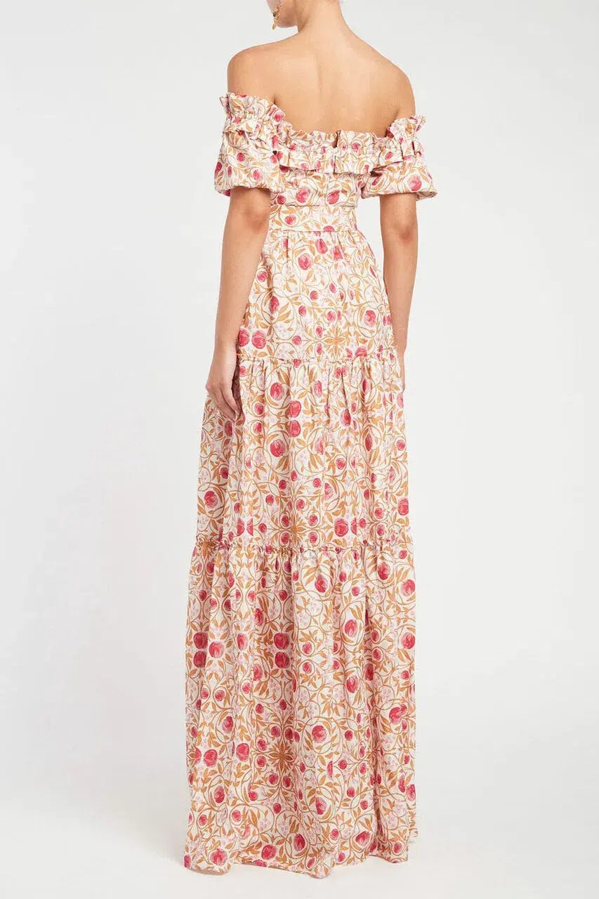 Rebecca Vallance Catania Maxi Dress Floral Size 12 photo 3