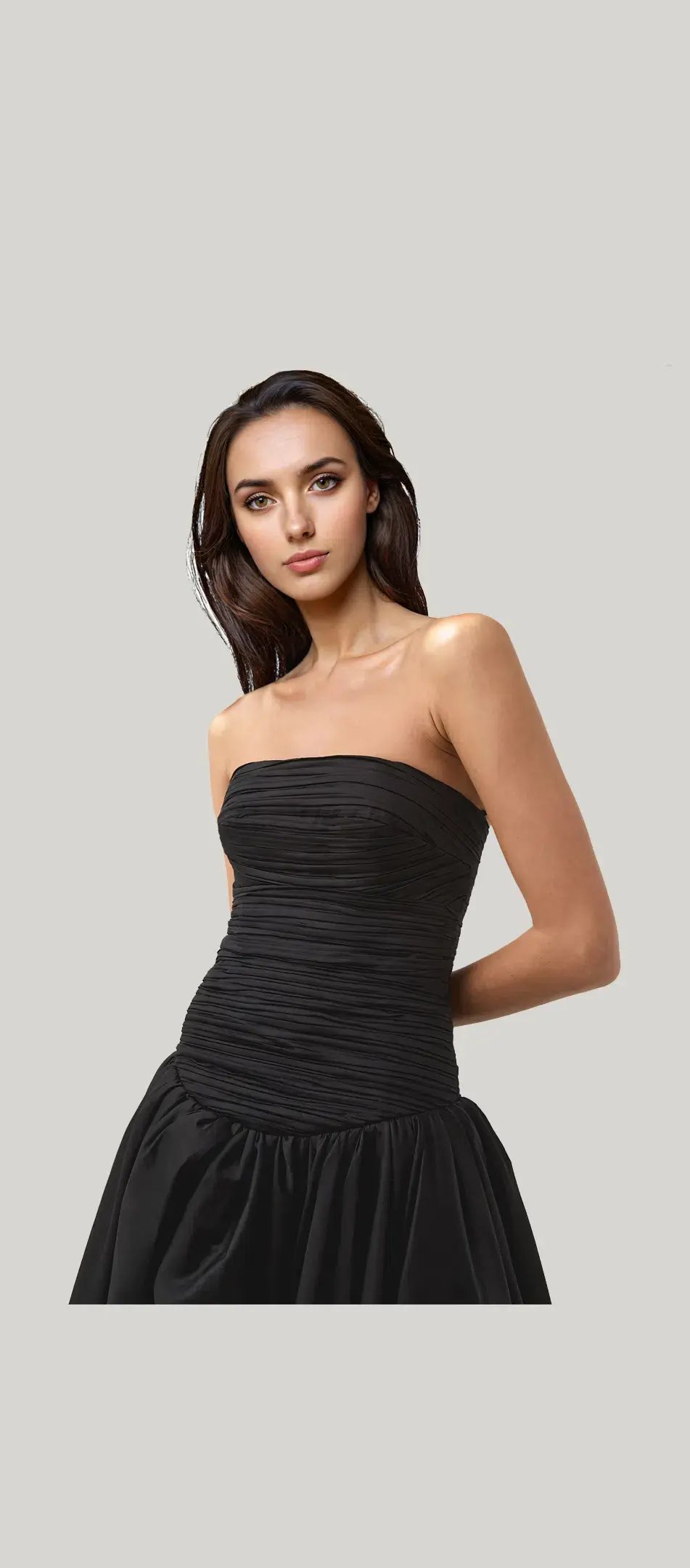 Aje Violette Bubble Hem Maxi Dress Black Size 12 photo 2