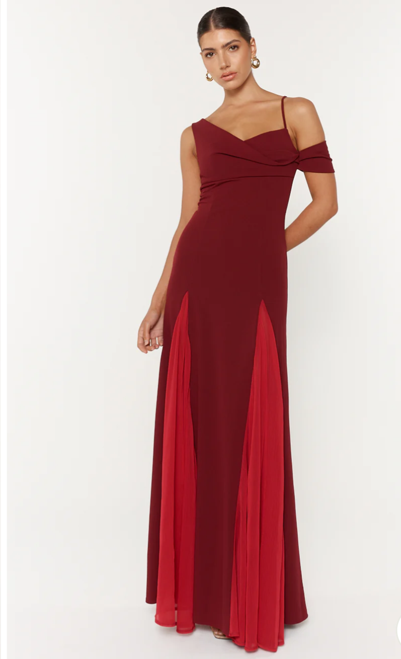She is Olla Red Margo Maxi Dress photo 2