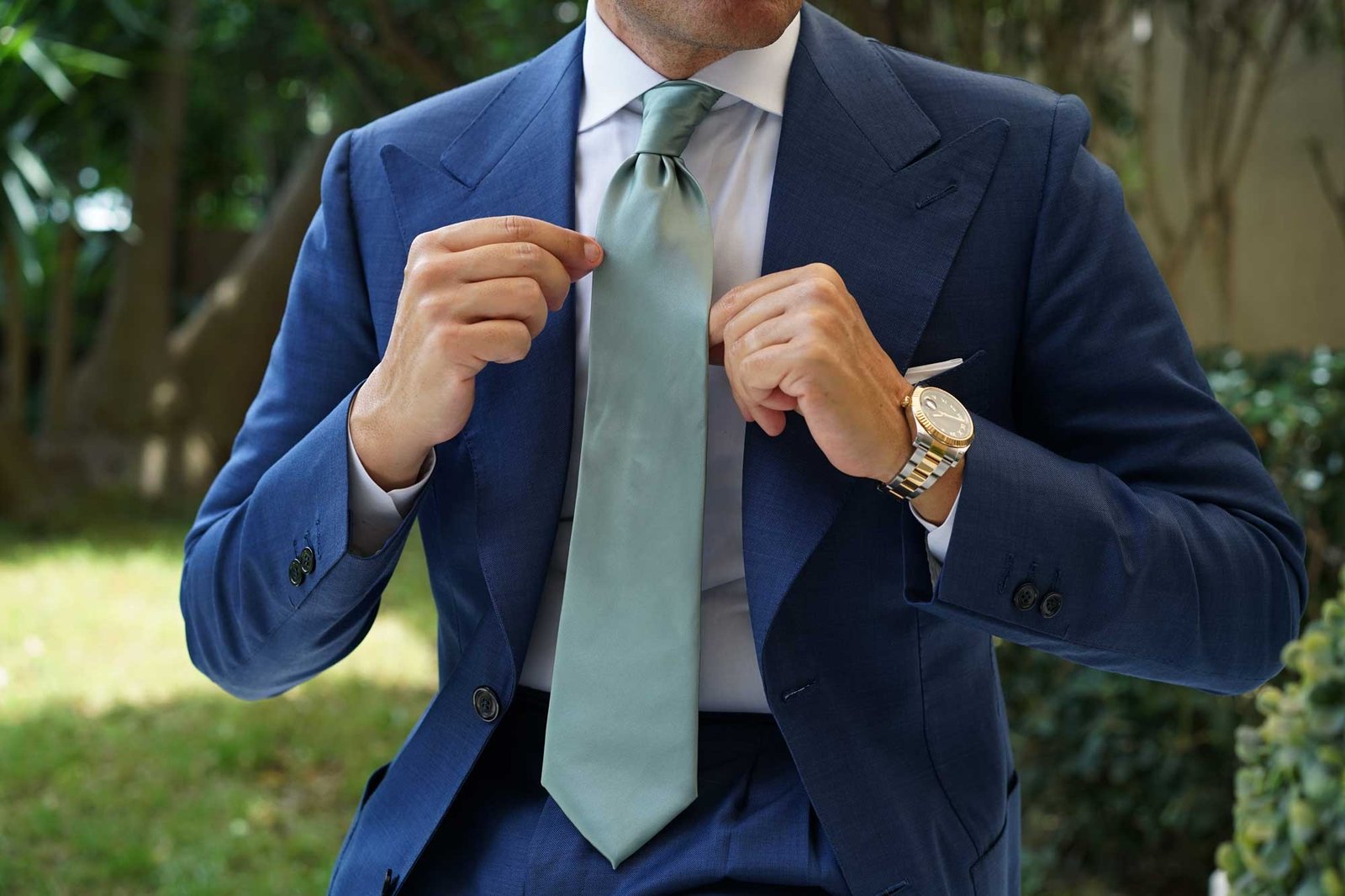 Otaa Sage Satin Necktie photo 4