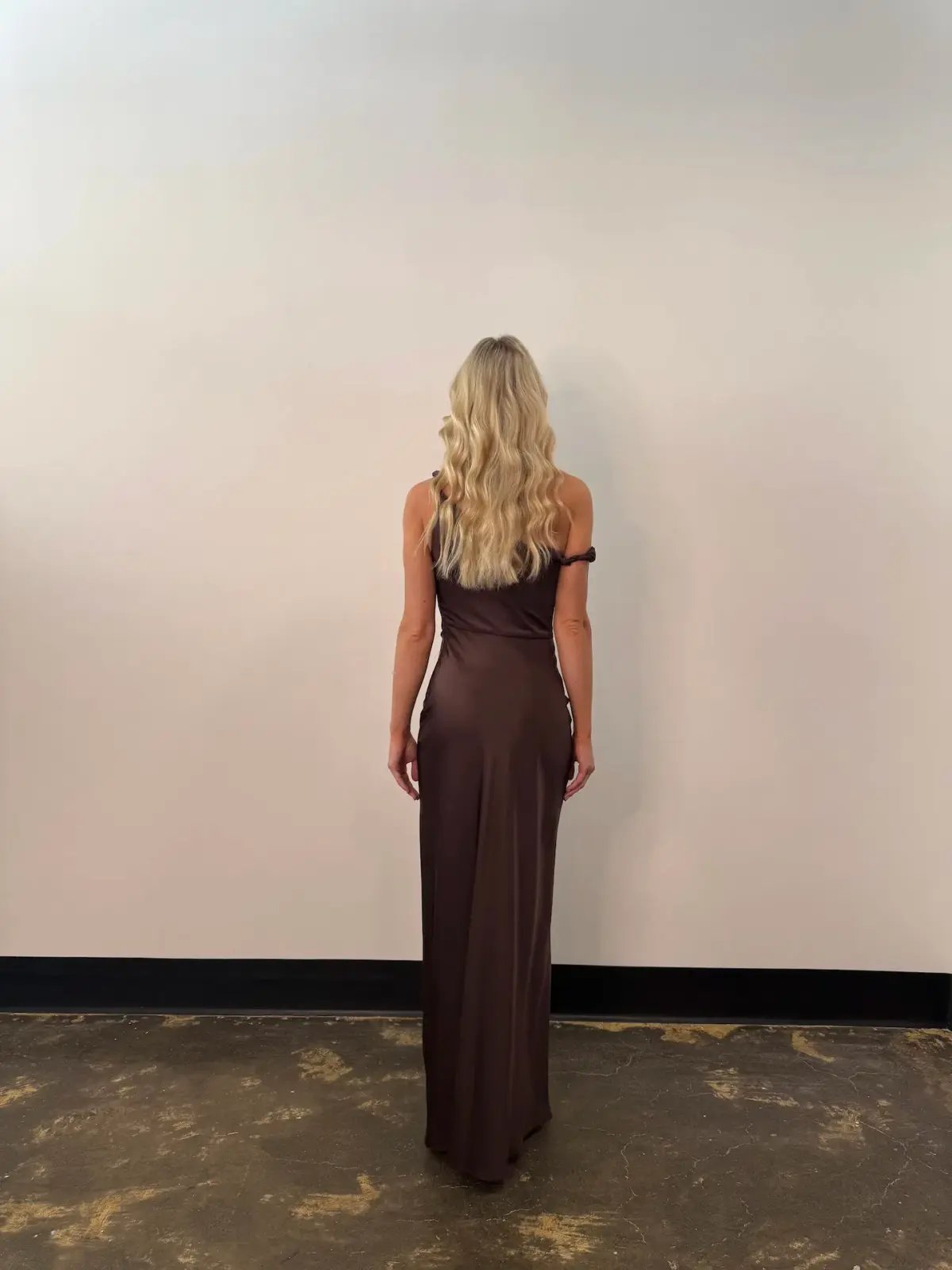 Bec & Bridge Lunetta Twist Strap Maxi Dress Dark Chocolate Size AU 14 photo 5