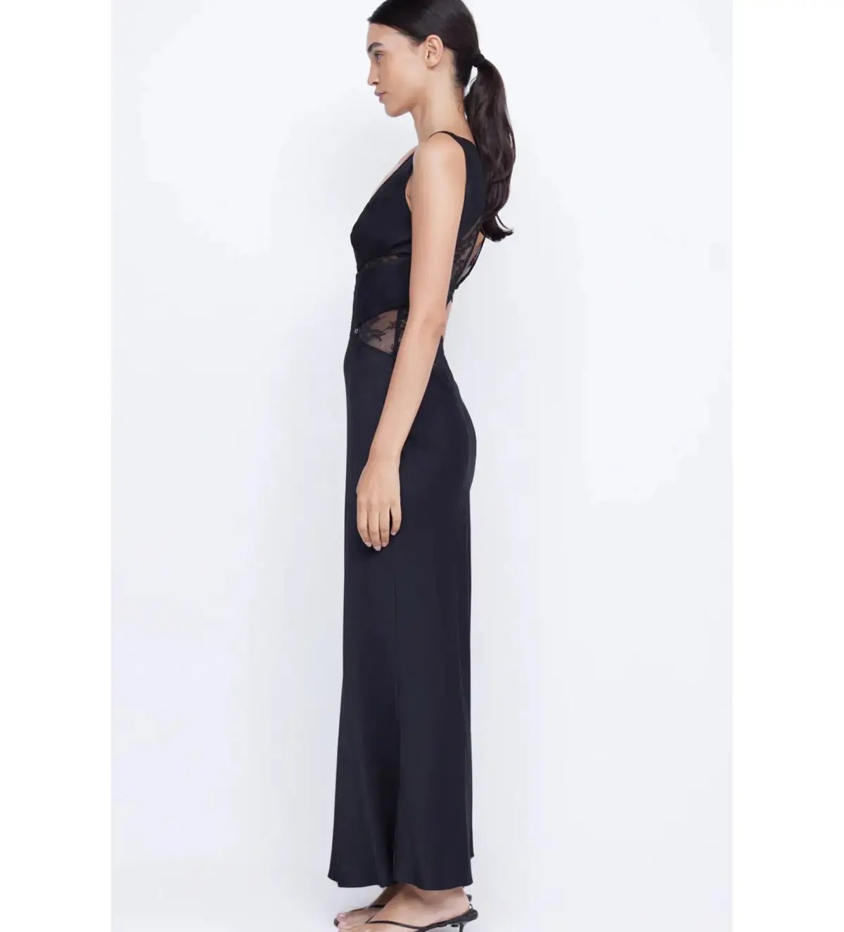 Bec & Bridge Juliette V Neck Maxi Dress in Black Size AU 12 photo 2