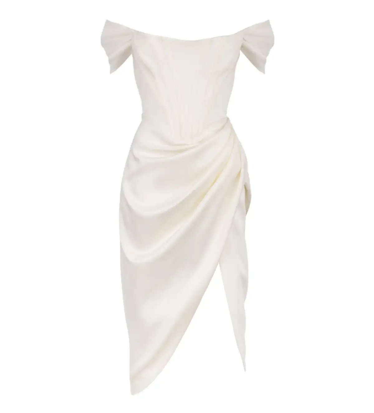 House Of CB Loretta Midi Dress Ivory Size 8/XS photo 6