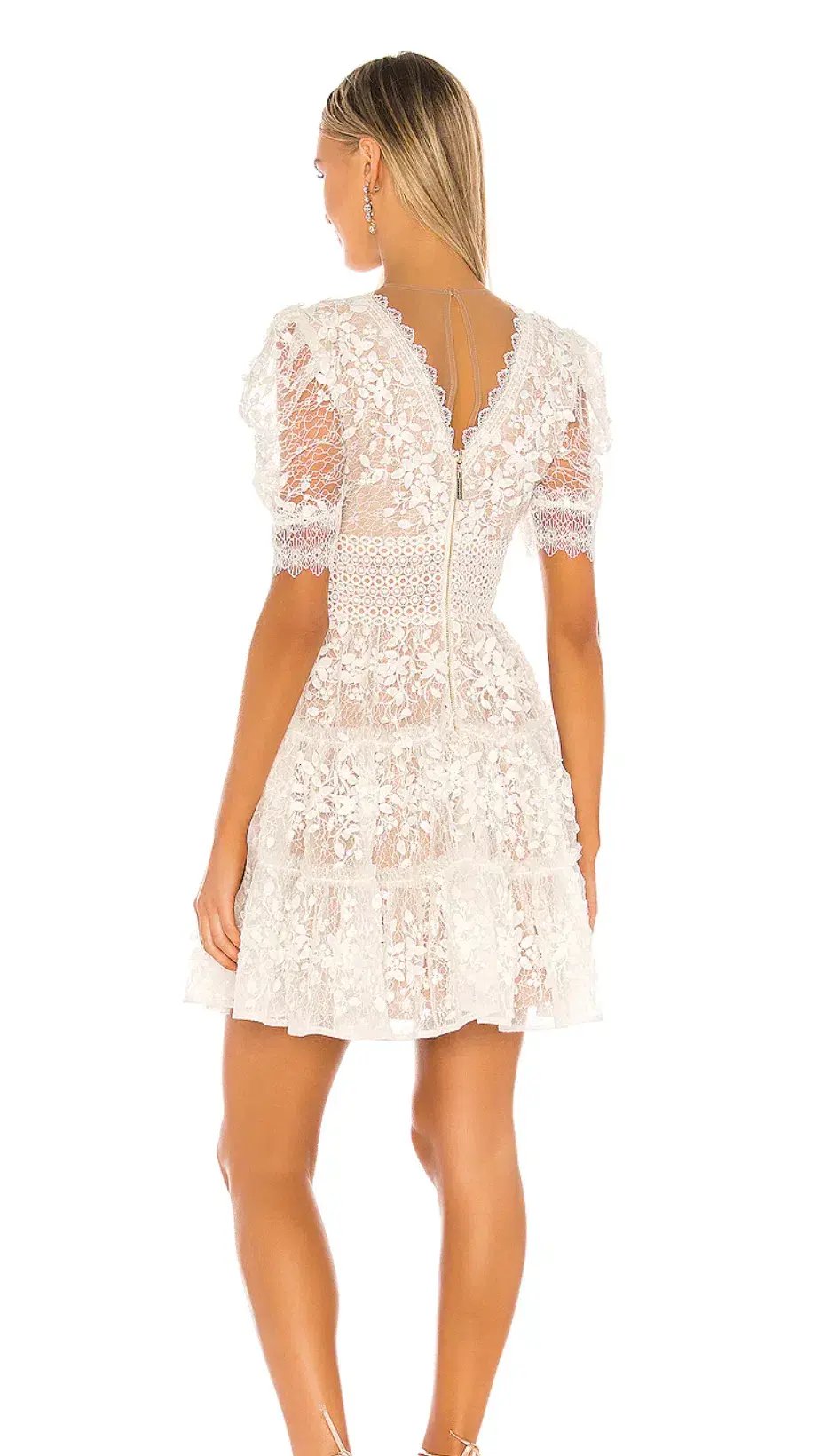 Bronxs & Banco Megan Mini Dress White Size AU 8 photo 2