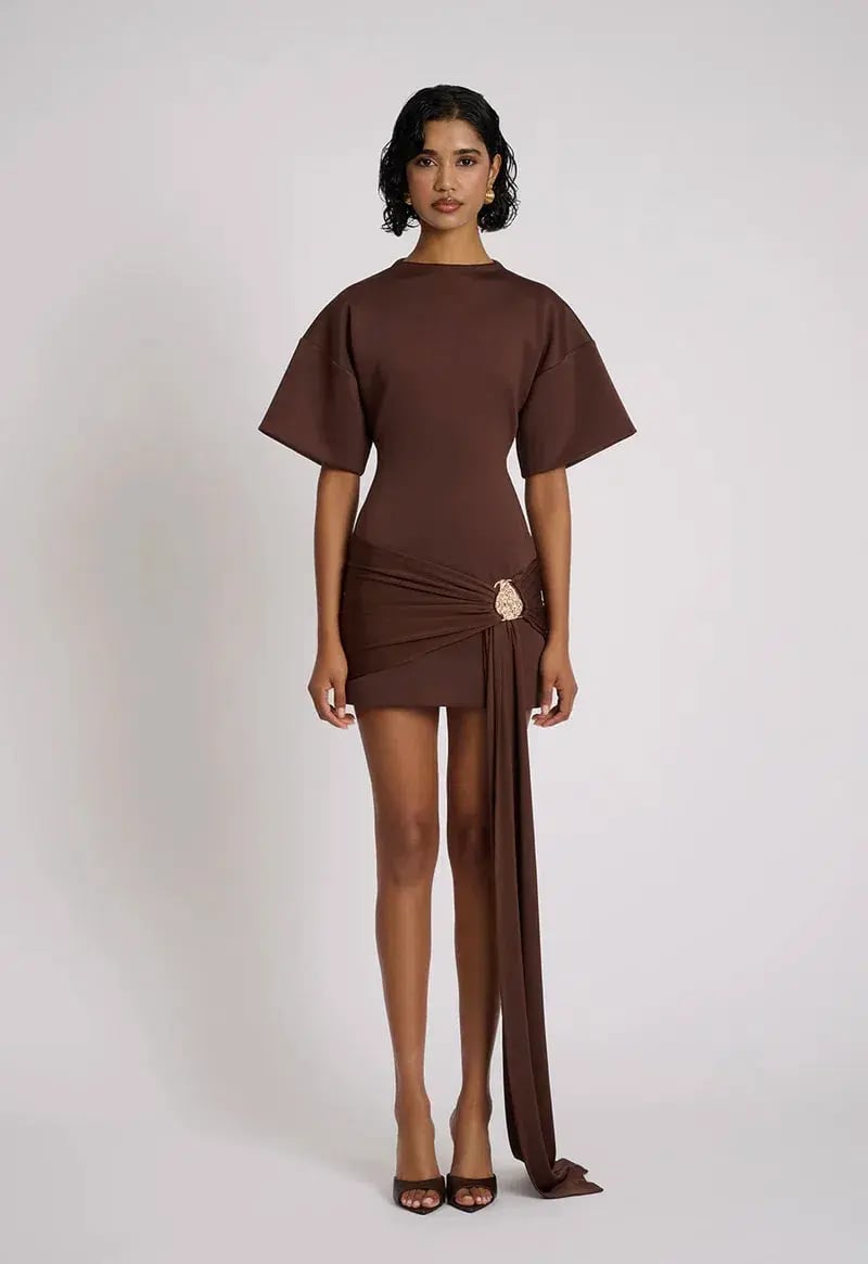 Eliya The Label MAXINE DRESS | CHOCOLATE Size 8 photo 2