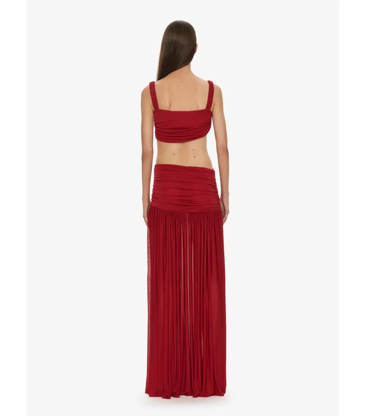 Christopher Esber Orion Separation Maxi Gown Cranberry Size AU 6 photo 3