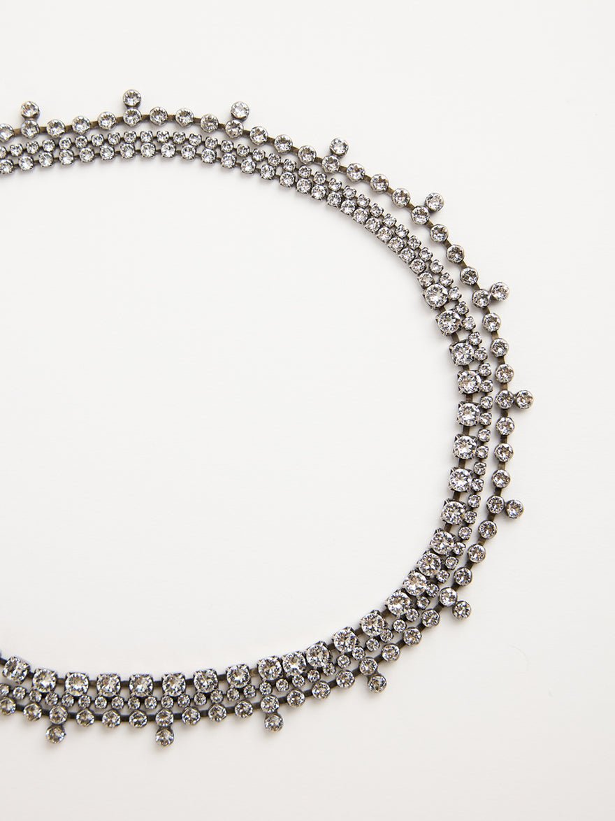 Saint Laurent Crystal choker Silver photo 2