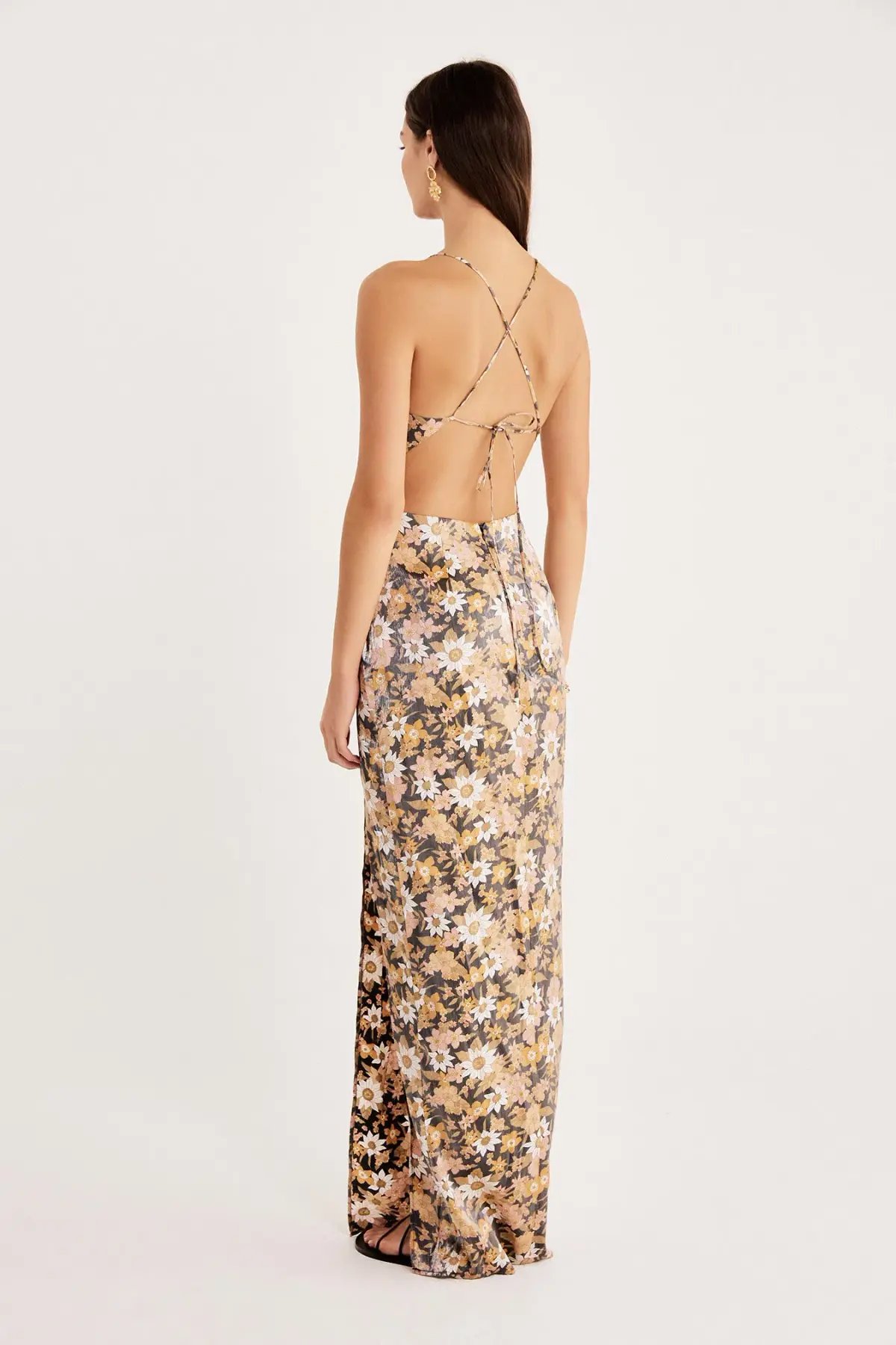 Rumer The Label  Paloma Cut Out Gown Floral Size XS/Au 6 photo 2
