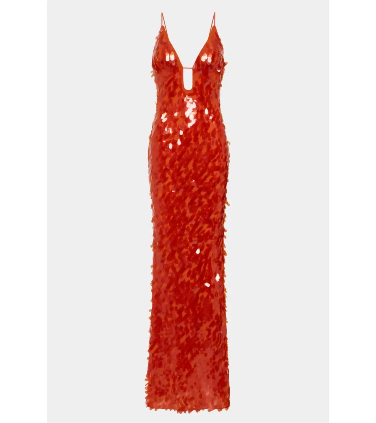 Misha Sapphire Sequin Maxi Dress in Red Size 10/M photo 5