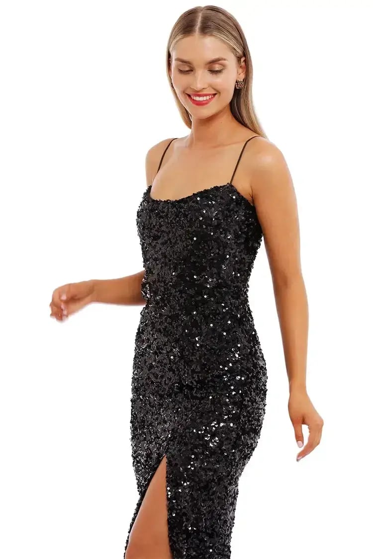 Nookie Confetti Gown Black Size 12 photo 5