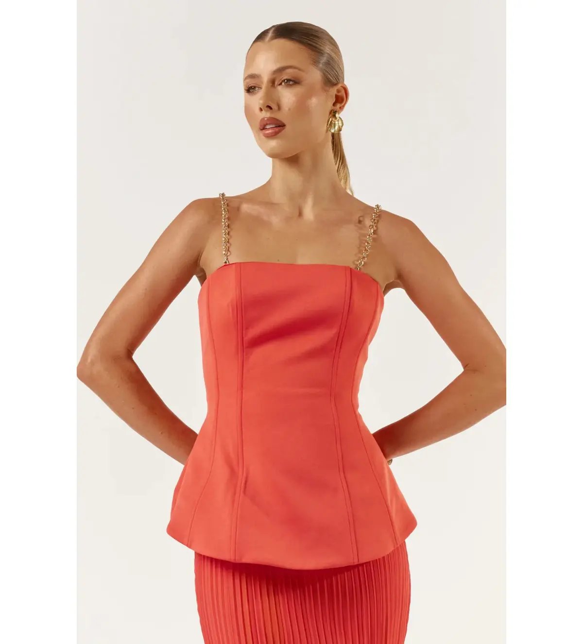 She is OLLÁ Marcelle Maxi Dress Red Size S/AU 8 photo 7