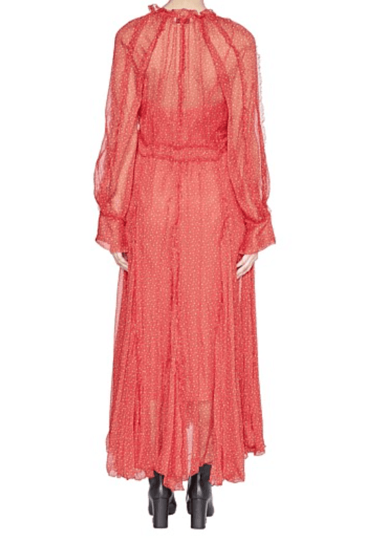 Lee Mathews Ladybird Silk Dress Red Size 8 photo 3