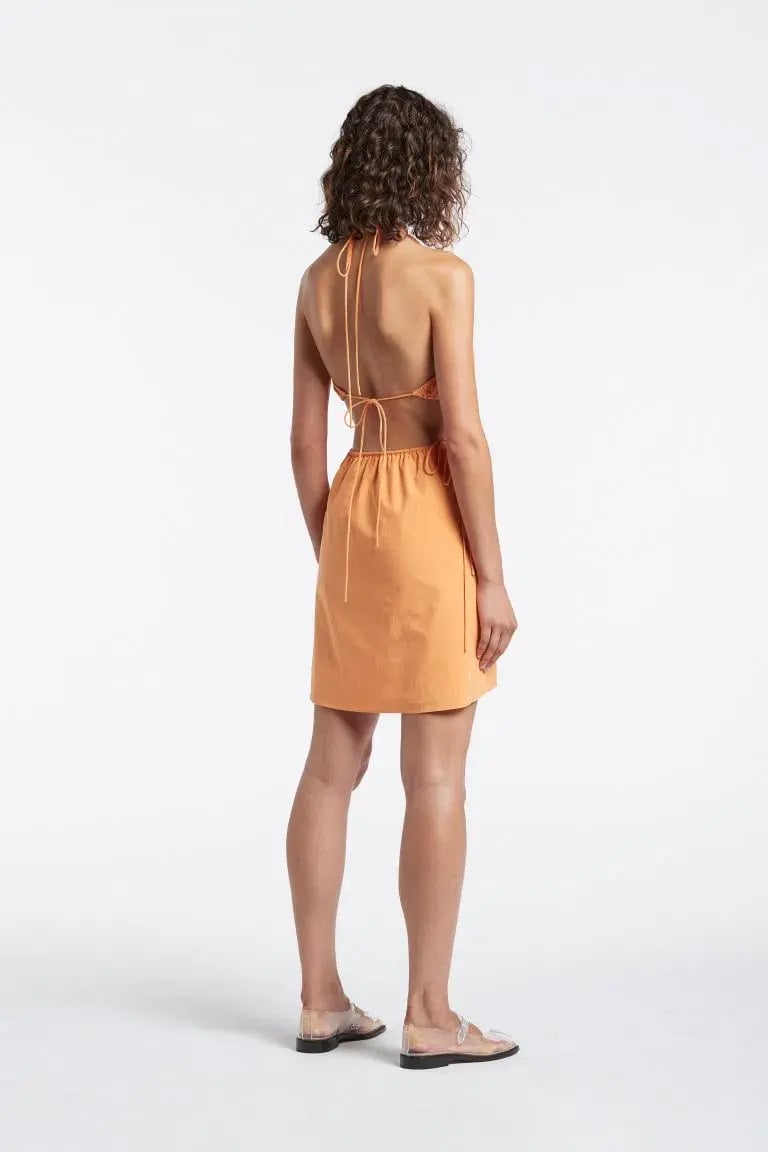 Sir the Label Coppola Mini Dress Papaya Casbah Size 8 photo 2