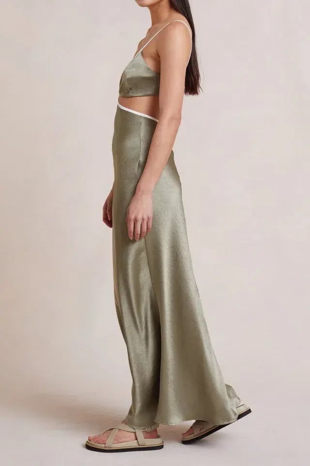 Bec & Bridge Veronique Dress Sage Size 8 photo 3