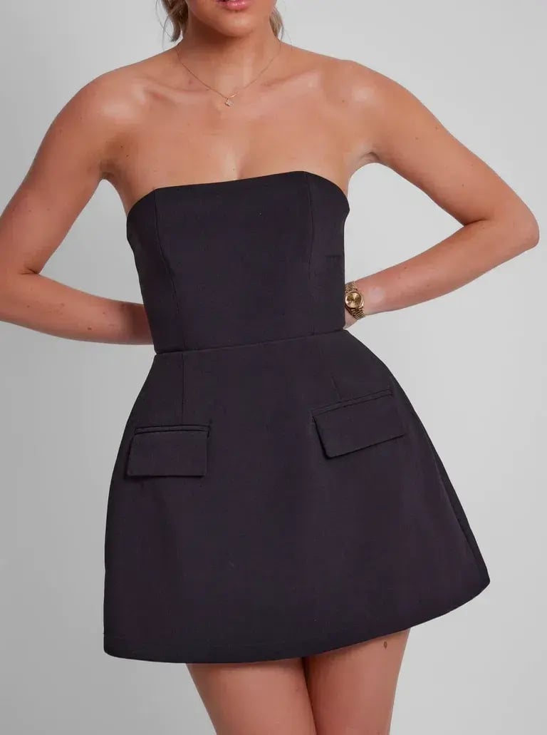 Odd Muse The Ultimate Muse Strapless Dress in Black Size 12 photo 6