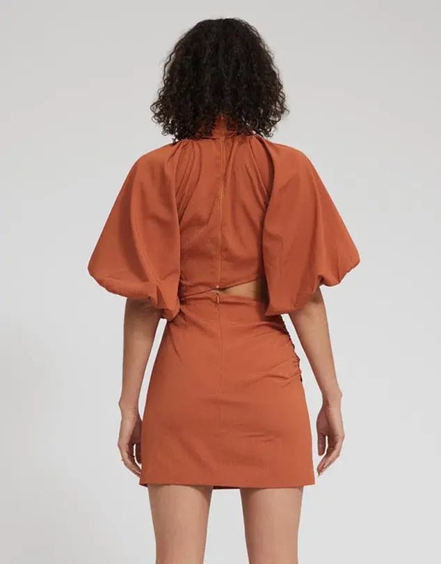 Tojha Celia Dress Burnt Orange Size 8 photo 2