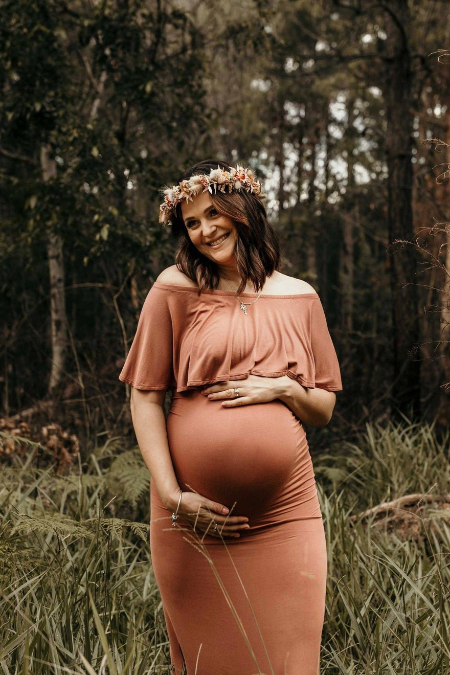Bloom Maternity Monaco Off The Shoulder Maxi photo 2