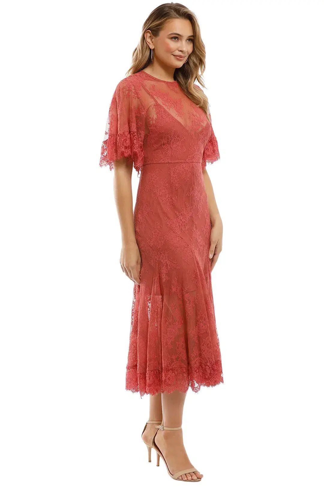 Talulah Blind Love Midi Dress  Rosewood Size 8 photo 2