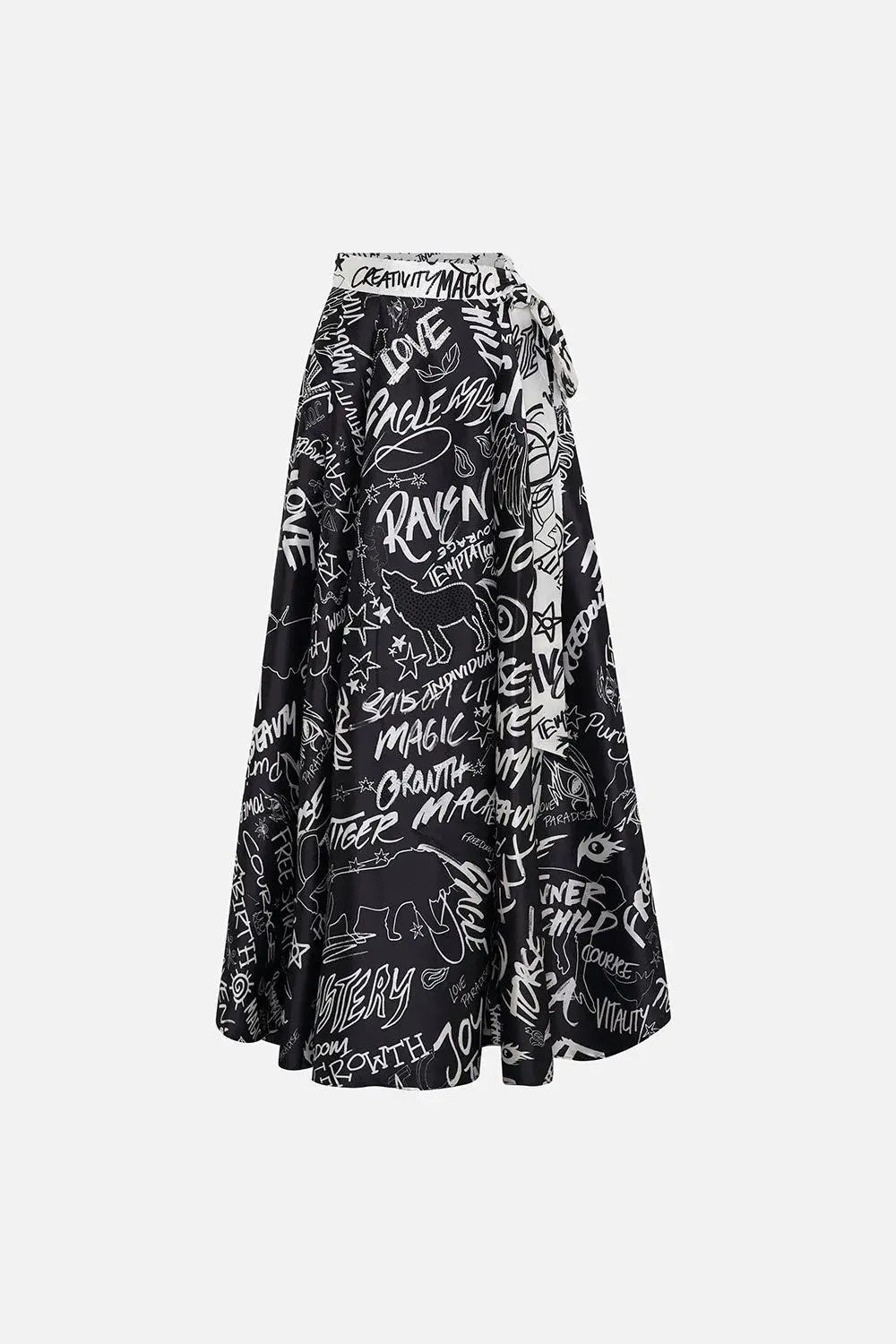 Camilla Maxi Wrap Skirt Spirit Scribble Print Size S / AU 10 photo 4