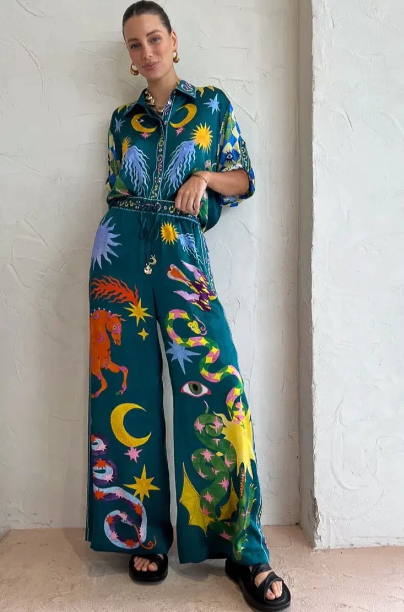 Alemais Guardian Oversized Shirt and Pant Set Multi Size 10 / M photo 2