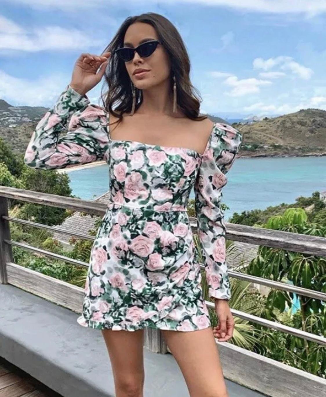 Atoir Contessa Mini Dress Floral Size 10 photo 2