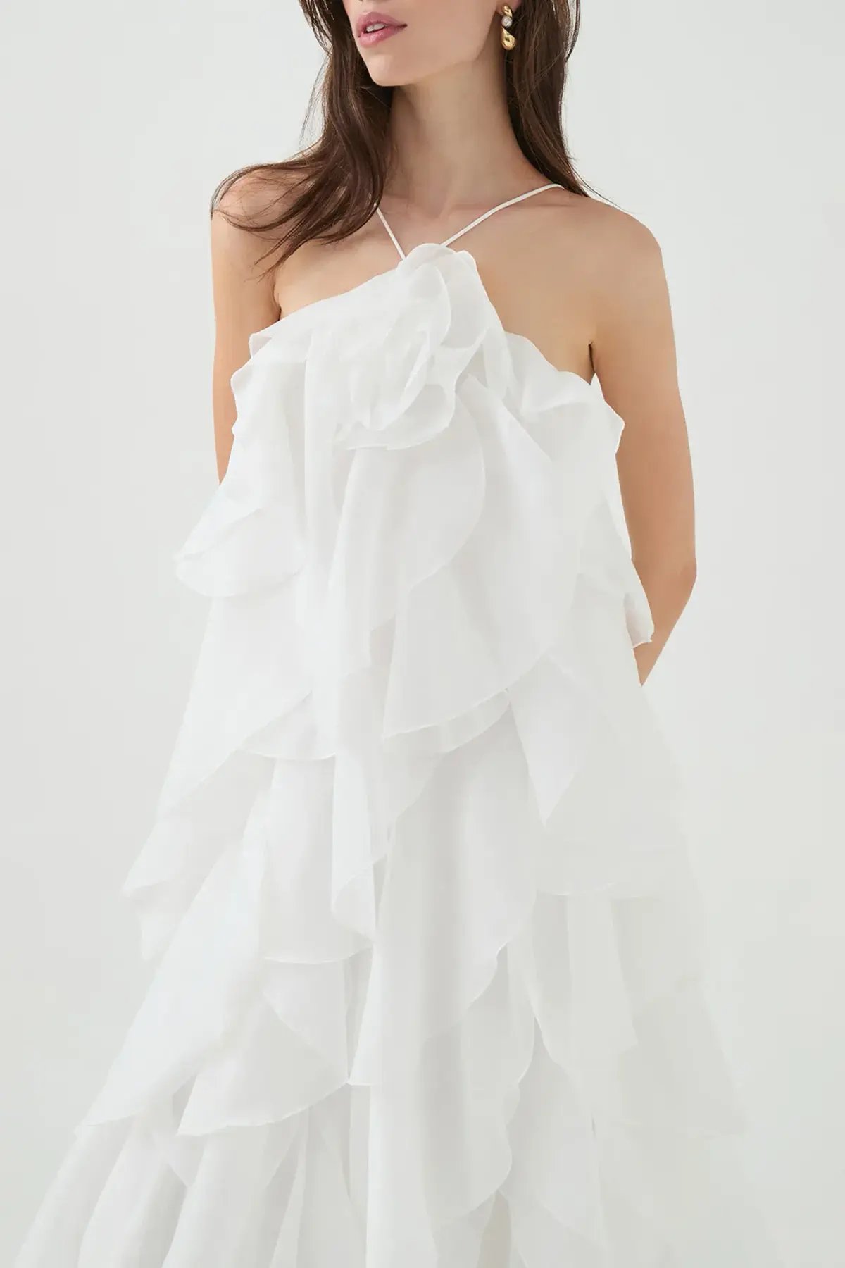 Aje Pandorea Maxi Dress in White photo 2