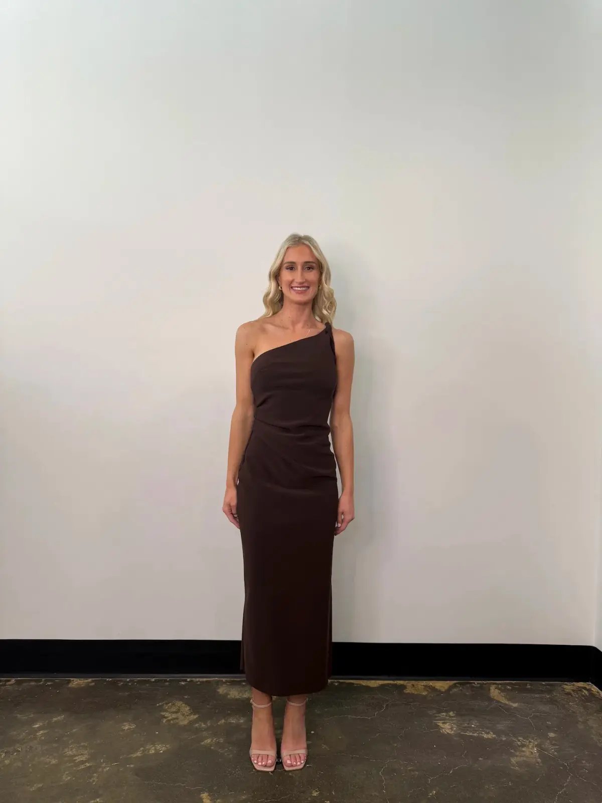 Bec & Bridge Ariven Asym Midi Dress in Dark Chocolate Size 10 photo 2